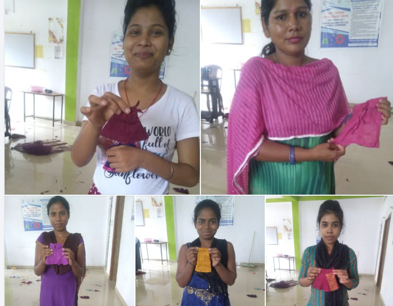 Students of Batch 14 Practice Stitching Petticoats