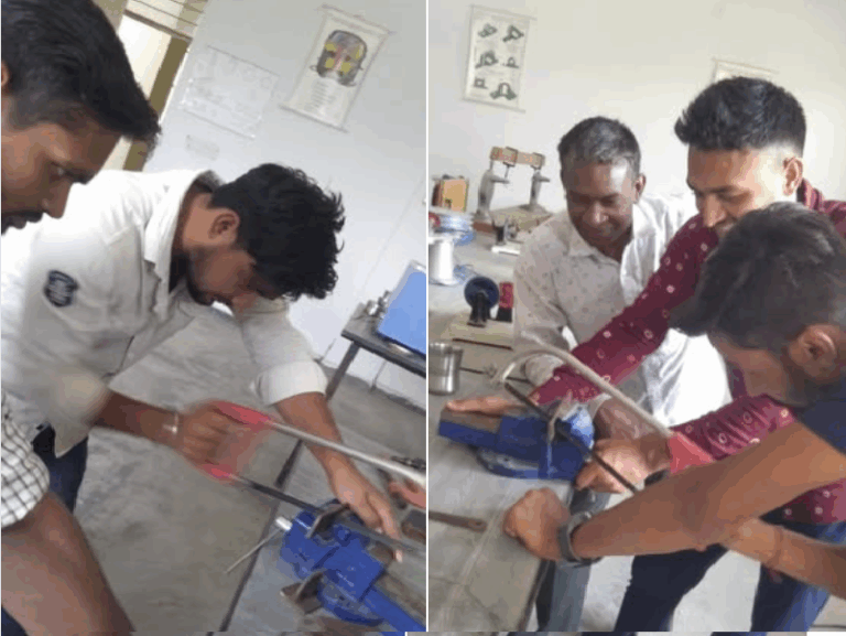 Students of Meerut Practice Fabrication Skills
