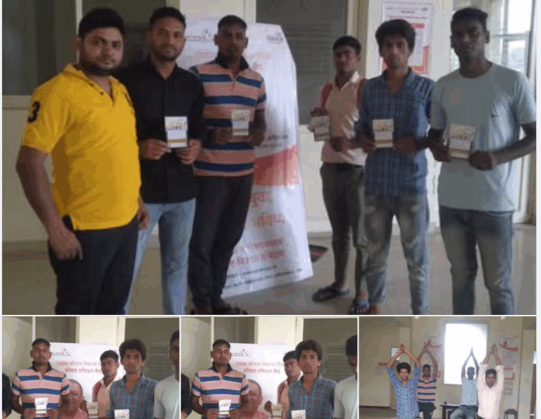 Students of Meerut Practice Yoga